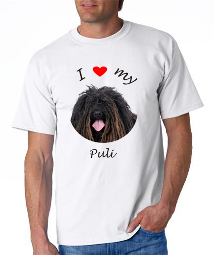 Dogs - Puli Picture on a Mens Shirt
